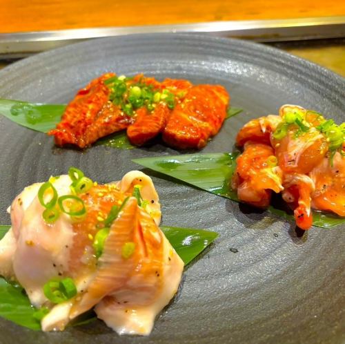 お肉3種盛り合わせ