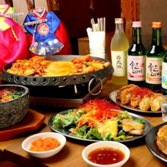 [Very popular] 11-course cheese dakgalbi 2-hour all-you-can-drink course 4,620 yen (tax included)