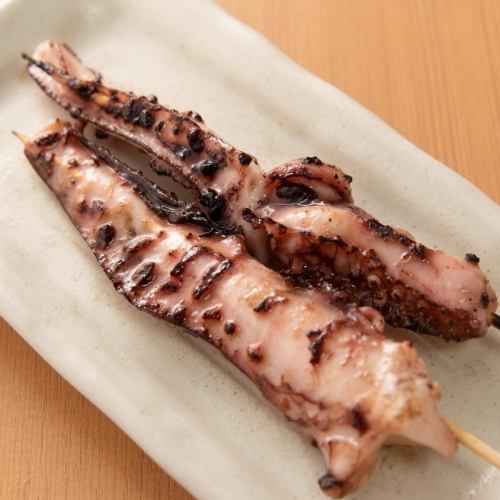 Squid tentacles skewer (with sauce or salt)