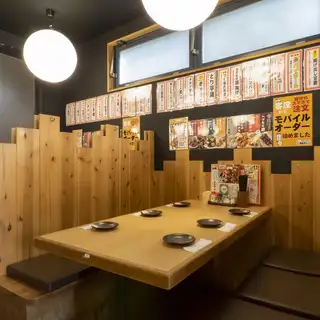人気の個室風のカウンター席