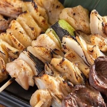 炭烤大山鸡肉串什锦(5个)