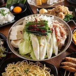 もつ鍋 (醤油/白湯)