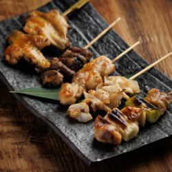 直火焼き鳥5種盛り