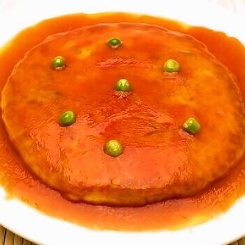 甘酢カニと玉子炒め/トマトと玉子炒め