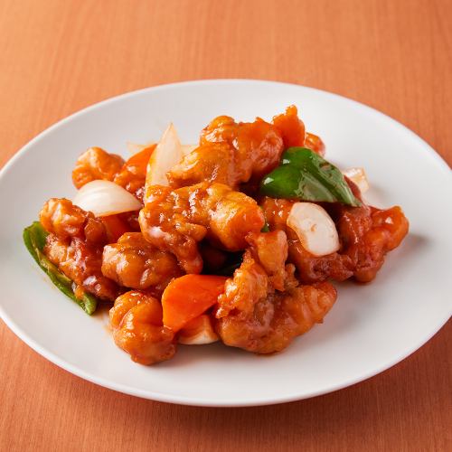 酢豚/豚肉とピーマンの四川風炒め/豚肉とキクラゲの玉子炒め