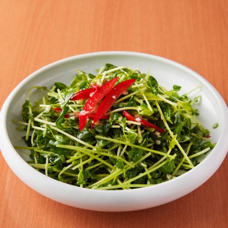 豚肉と五目野菜炒め/豆苗とニンニク炒め