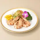 Salt-grilled shrimp with heads on (3 shrimp per plate)