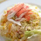Crab and lettuce fried rice