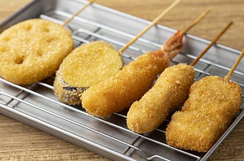 サクサク美味しい串カツ