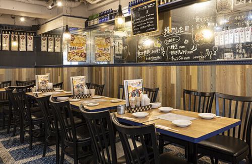雰囲気が良く広々した店内