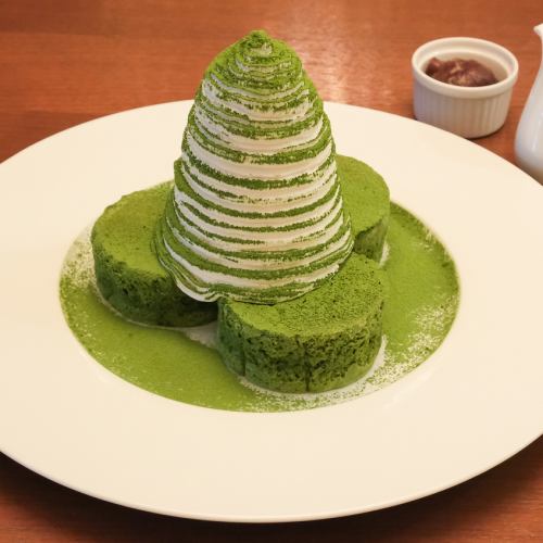 抹茶のパンケーキ