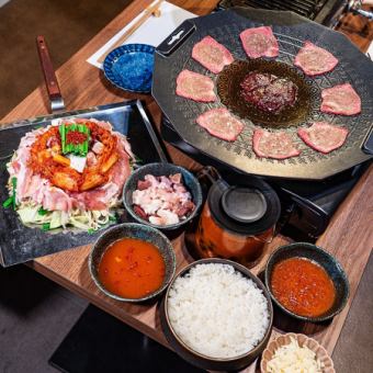 【くせになる旨さ】ピリ辛海鮮炊き肉鍋セット3500円◆飲み放題付5000円