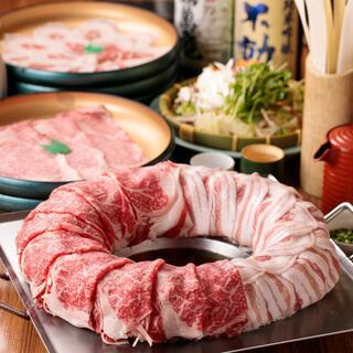 【限定】黑毛和牛品牌牛肉火锅★