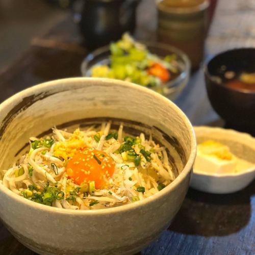 [Night set] Kamaage shirasu bowl