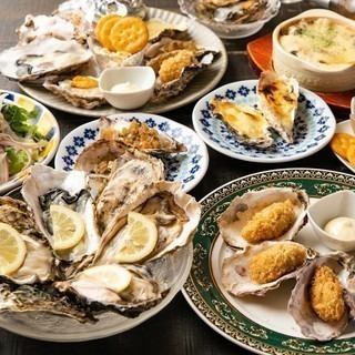 Famous oysters and steak are also available ♪ Factory course <9 dishes in total>