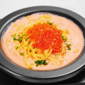 いくらとトビコの明太クリーム生スパゲティ