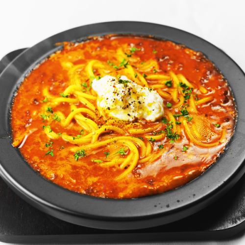 生モッツァレラのせデミグラスミートラグー生スパゲティ