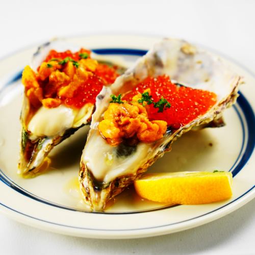 雲丹いくら生牡蠣　2個