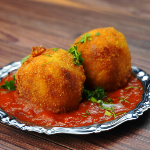 塩鱈クロケット　マリナーラソース