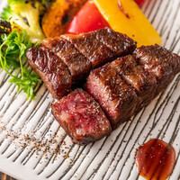 [Casual course] ◆ Casual course with grilled Japanese black beef sushi, Wagyu steak, etc. [6 dishes in total] ◆