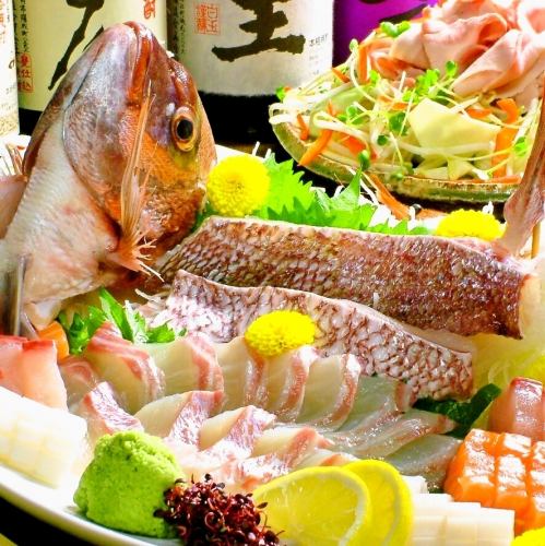 Enjoy Okayama's fish and fresh fish