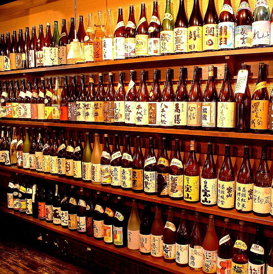 As we are directly managed by a liquor store, we always have over 300 types of shochu available.