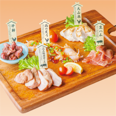 5種の肉盛りプレート