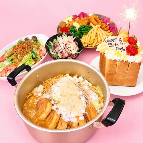 【쇼와 도리칸 한정】 생일 냄비 파로 코스 3 시간 / 생맥주 포함 알코올 음료 무제한 포함 (금 ~ 일)