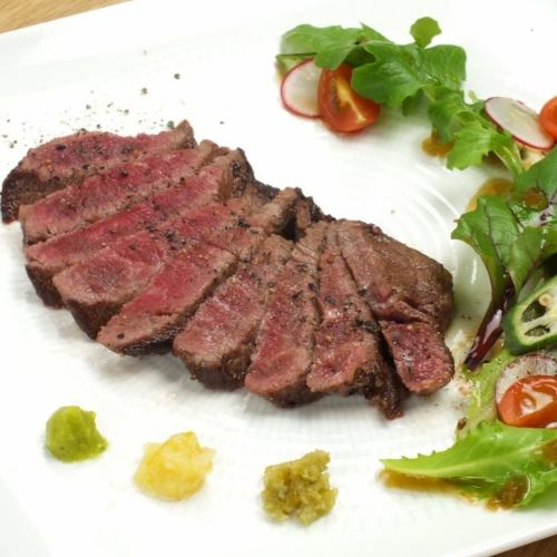 Japanese black beef fillet steak carefully selected by the director