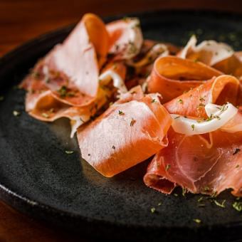 ●21時半以降の入店●90分制スタンダード飲放付●生ハム&ハラミ 贅沢盛りコース…全2品2480円