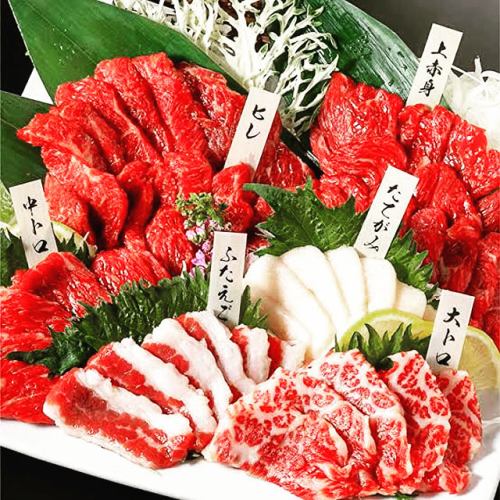 Fresh horse sashimi sent directly from Gunma Prefecture