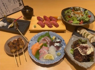 【120分飲み放題付き】お造り5種盛りや海鮮焼きが楽しめる◇お得なあっぱれコース◇