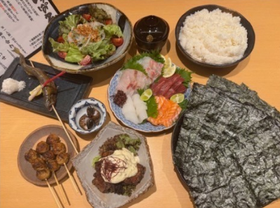 【120分飲み放題付き】本マグロバーガーや手巻き寿司が楽しめる◇贅沢手巻き寿司コース◇