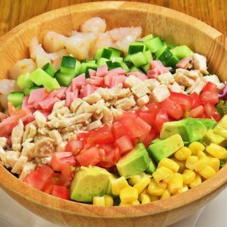 China Cobb Salad with 10 Vegetables