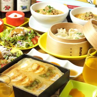 【定番!馬馬虎虎 餃子コース】【選べる1ドリンク付き】