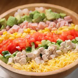 【野菜】10品目具材の チャイナコブサラダ（Cobb's Salad）