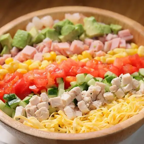 【野菜】10品目具材の チャイナコブサラダ（Cobb's Salad）