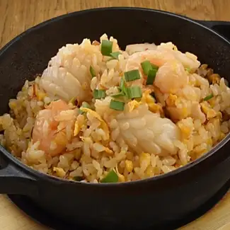 【飯類】海老たっぷりきのこXO醤炒飯（Shrimps Fried Rice With XOJYAN Sauce）