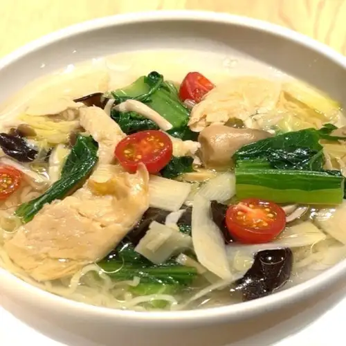 【VEGAN】大豆ミートと野菜の煮込み麺（Soy Meat And Vegetable Noodles Salty Taste）