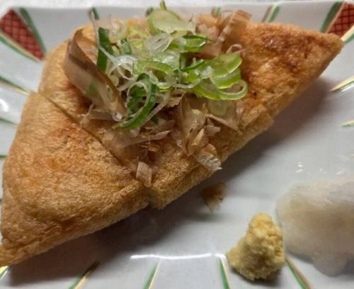 三角あぶらあげ焼き