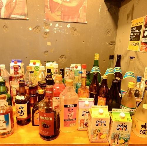 メニュー充実の飲み放題！