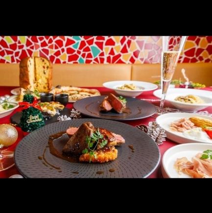 ￥8000（税込み）乾杯シャンパン付きクリスマスコース