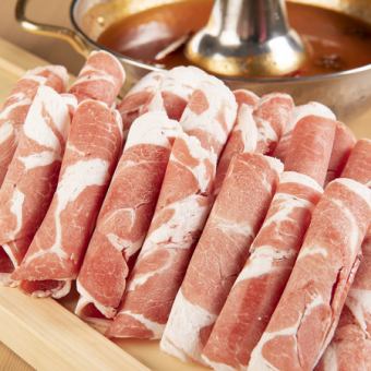 All-you-can-eat Australian lamb, aged Sangen pork, and seasonal vegetables shabu-shabu!!☆All-you-can-eat 10 types a la carte included☆