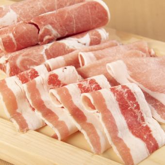 All-you-can-eat Sangenton pork, American beef, Australian lamb, and seasonal vegetables shabu-shabu!! ☆ All-you-can-eat 10 types a la carte included ☆