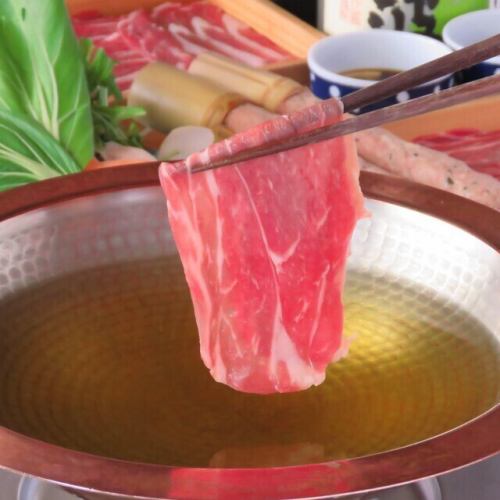 [2 hours all-you-can-drink included] Lamb shabu-shabu course with a choice of 4 soups 6,300 yen (tax included)