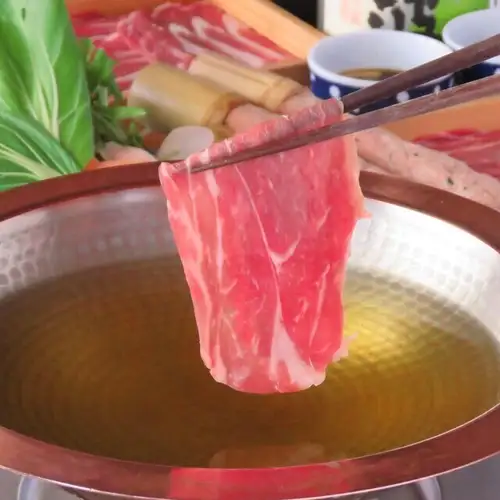 【2時間飲み放題付き！】4種から2種選べるスープのラムしゃぶコース　6300円(税込)