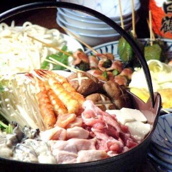 【飲み放題付き】名物★寄せ鍋コース　4000円⇒3500円