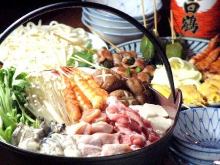 【飲み放題付き】名物★寄せ鍋コース　4000円⇒3500円