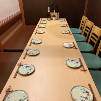 The private room of our shop is not a roll curtain, but a neat sushi break! You can enjoy a banquet in your own private space without worrying about the surrounding eyes!