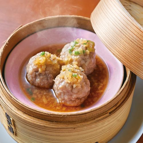 Steamed beef tongue meatballs